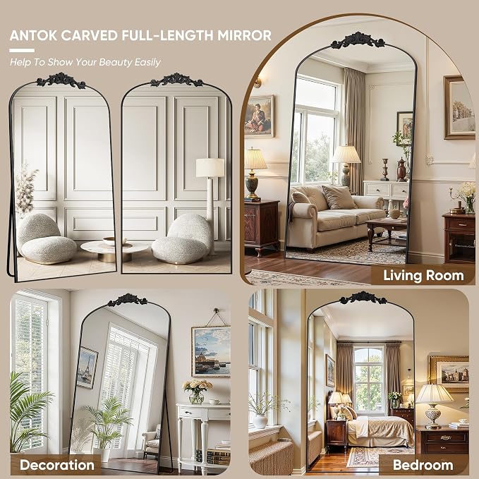 Antok Arched Full Length Mirror, Full Body Mirrors - Image 7