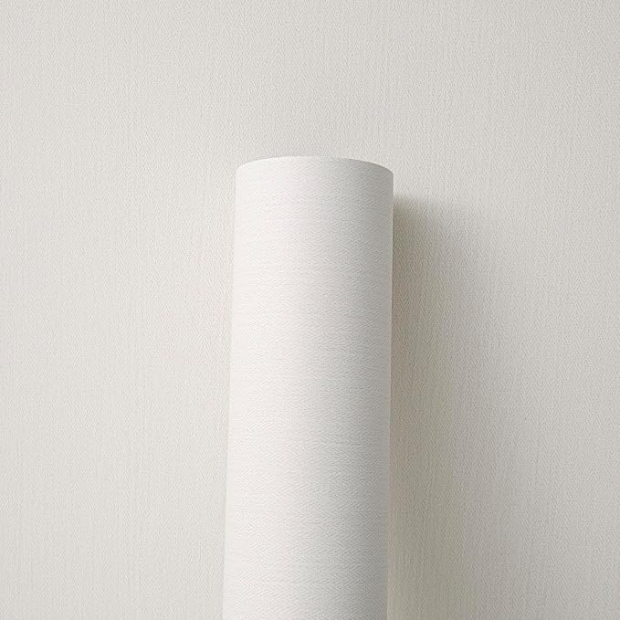24"x393" White Grasscloth Peel and Stick Fabric Textured Contact Paper Linen - Image 5