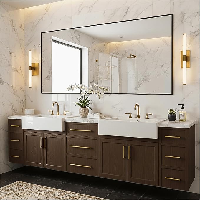 FICTOR Bathroom Vanity Mirror-Black, 60x36 Inch, Shatterproof & Anti-Rust - Image 6