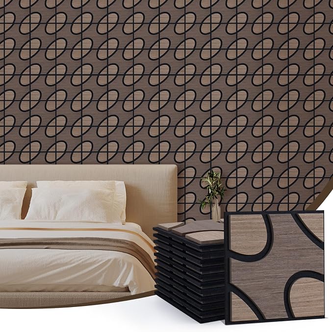 Acoustic Wood Slat Panels, 3D Fluted Wood Panel Sound Absorbing Panel - Image 2