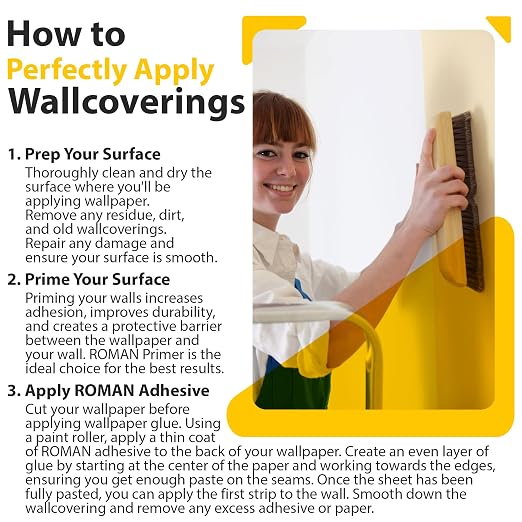Roman PRO-880 Wallpaper Adhesive & Paste - Image 3