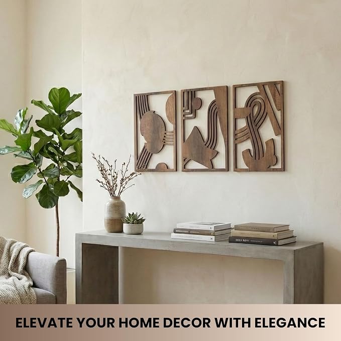 qmmp Modern Wooden Wall Sculptures - Image 3