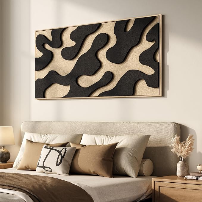 Large Framed 3D Abstract Wall Art - Image 5