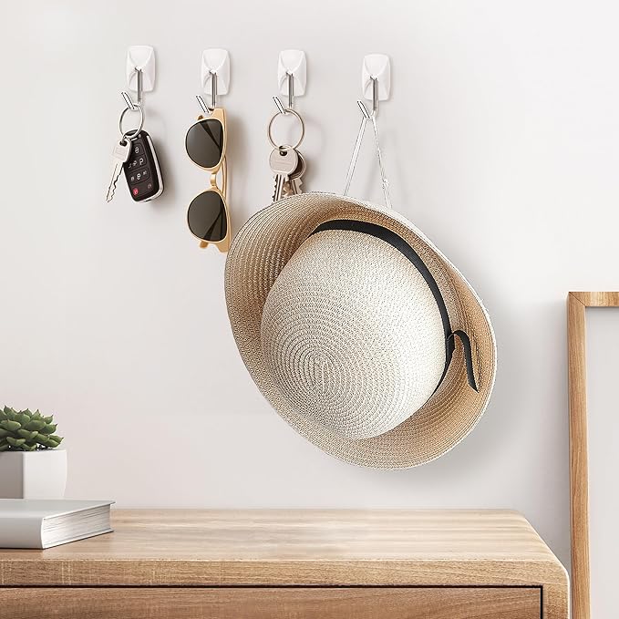 Sinfuo Wall Hooks for Hanging 10 Large Hooks, Heavy Duty Wall Hooks - Image 3