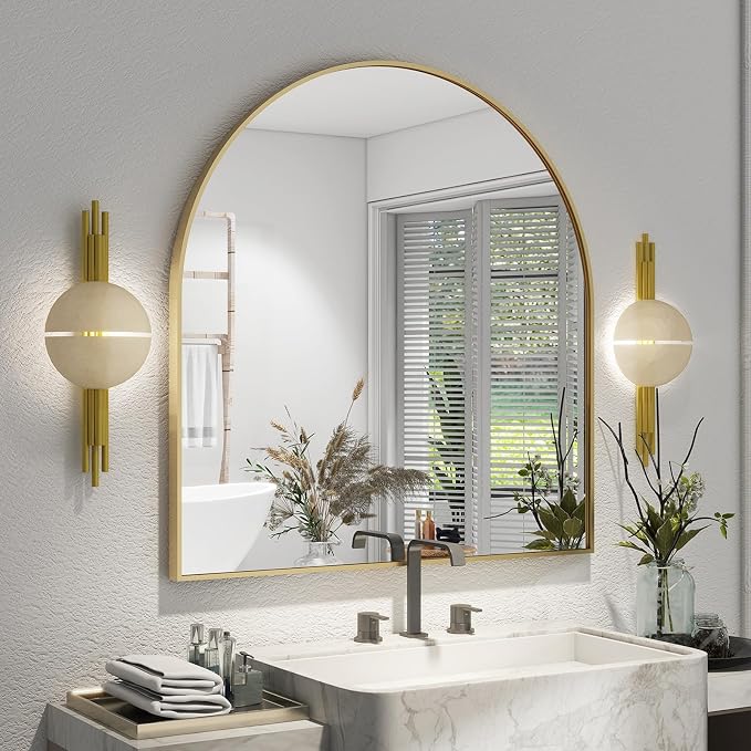 XRAMFY Arched Bathroom Mirror 32" x 34" by XRAMFY