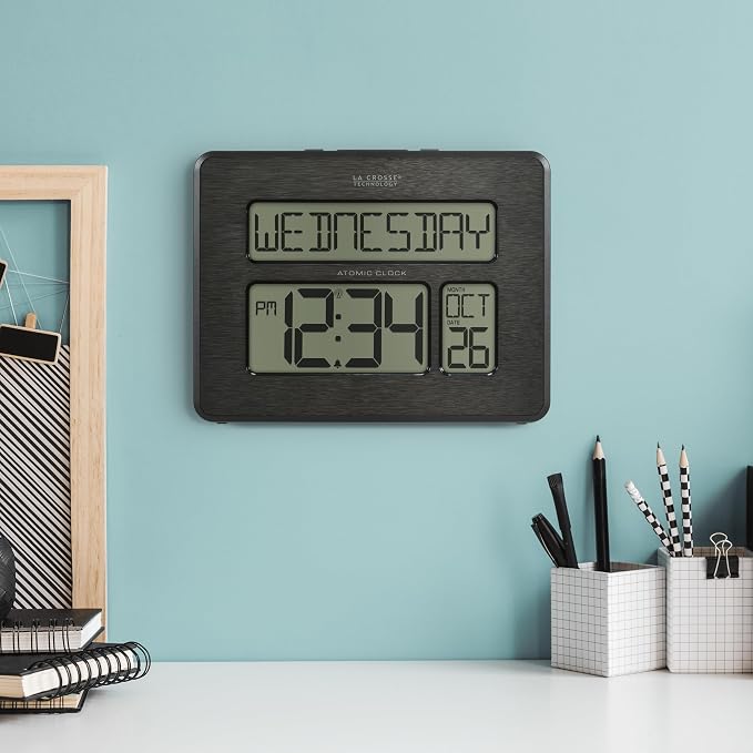 La Crosse Technology 513-1419C Atomic Digital Wall Clock - Image 5