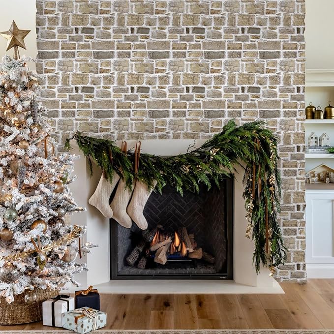 Commomy 10 Pcs 3D Stone Wall Panels Peel and Stick - Image 6