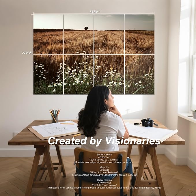 Mollywell Art Acoustic Panels, Sound Proofing, Wall Decoration, Suitable - Image 2