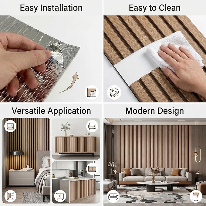 3D Wall Panels Peel and Stick – 15.74" x 236" PVC Faux Texture Wall Covering - Image 4
