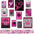 KBKBART Mcbling Y2k Room Decor Aesthetic, Early 2000s Room Decor, Hot Pink Wall by KBKBART
