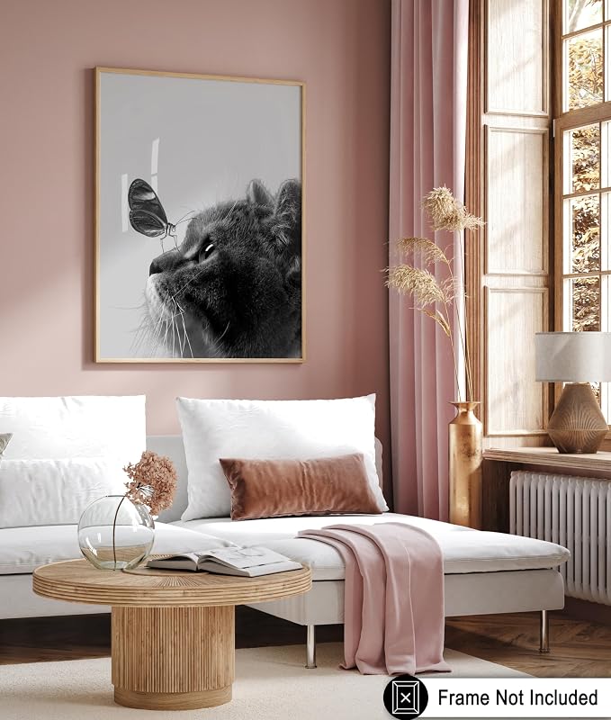 Poster Master Butterfly on Cat Print - Image 6