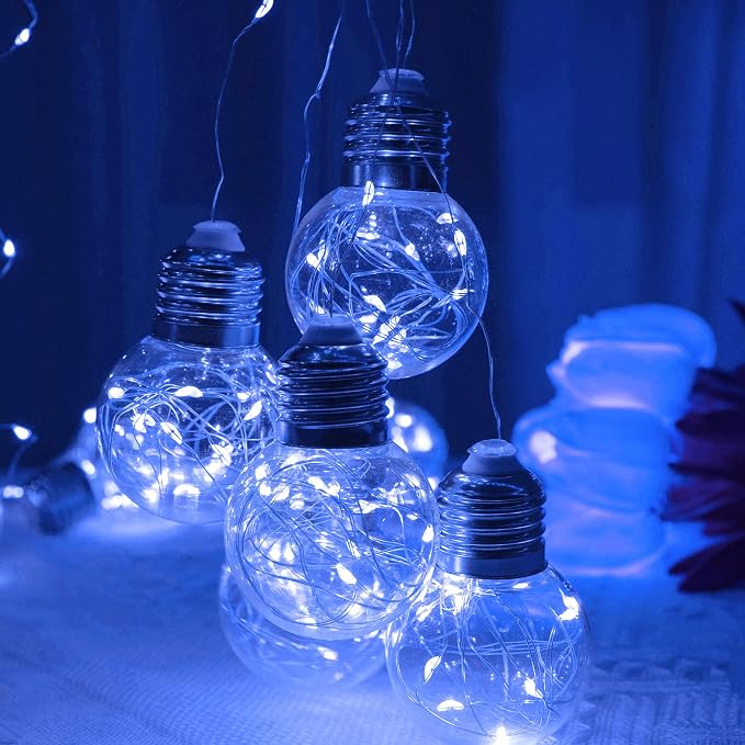 YOLIGHT Wishing Ball Curtain Lights 200 LED Window Curtain String Lights - Image 3