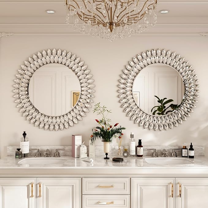 Kelly Miller Round Jeweled Mirror - Image 4