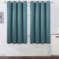 LEMOMO Sea Teal Blackout Curtains 66 x 63 Inch Length/Set of 2 Curtain by Lemomo
