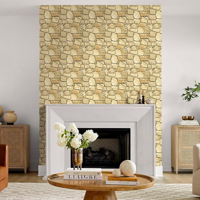 COMSTICKC 3D Faux Stone Wall Panel Peel and Stick Wall Covering, Ultra-Light - Image 8