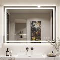 48X40 LED Bathroom Mirror with Lights, Backlit + Front Lit, Lighted Bathroom by Rpoesx