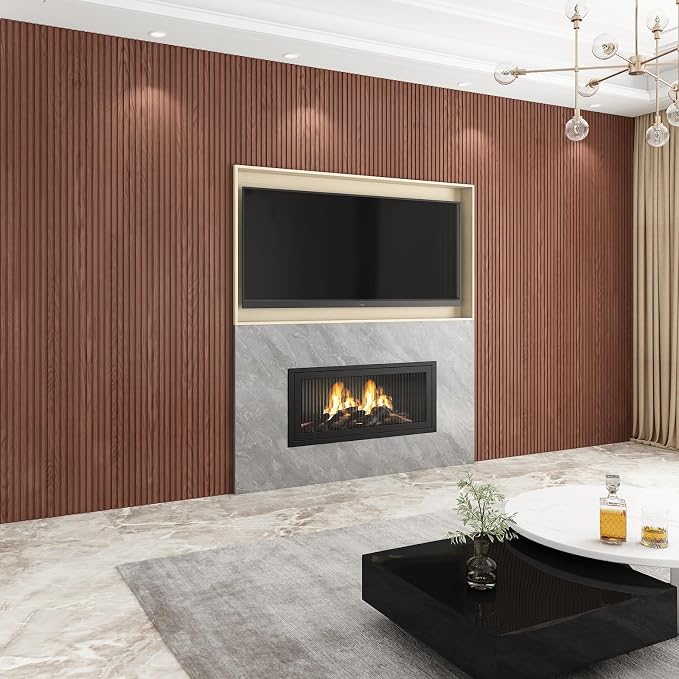 8-Pack WPC Wall Panels 108’’ x 6.3’’ 3D Slat Wall Panel Acoustic Wall Paneling - Image 5