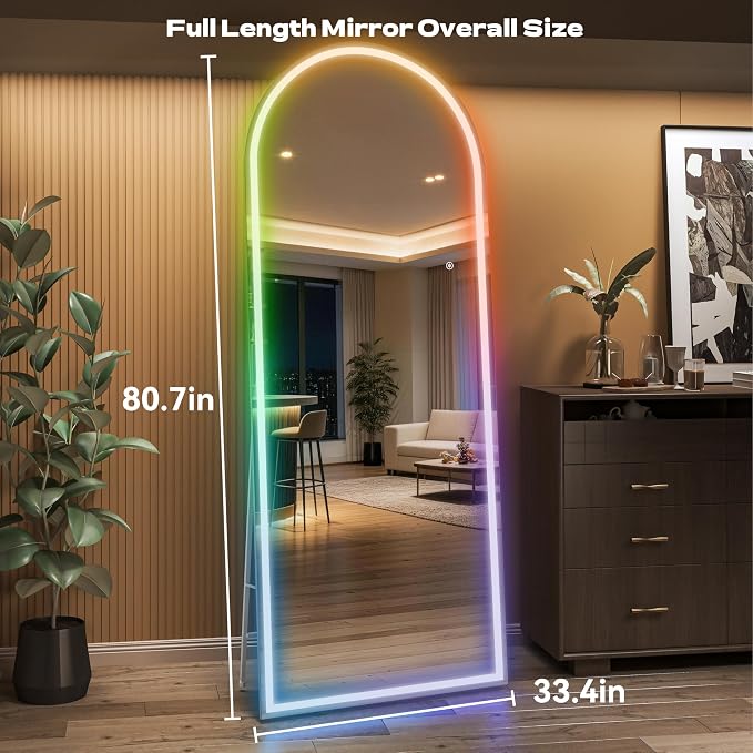 Hasipu Arch Full Length Mirror 81 x 34 in - Image 2