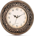 Pumtus Plastic Silent Wall Clock, 13 Inch Vintage Battery Operated Wall Clocks by Pumtus