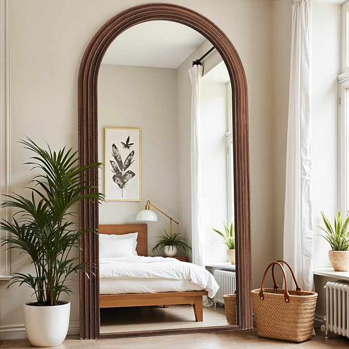 Antok Full Length Mirror 76"×41" Floor Mirror Standing Tall Mirror, Arched by AntokMirror