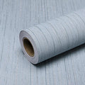 Light Blue Peel and Stick Grasscloth Texture Wallpaper 15.7"x120" Vintage by Qianglive