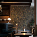 JiffDiff Vintage Metallic Peel and Stick Wallpaper Self Adhesive Industrial by wallpaper
