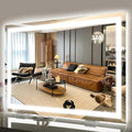 ROLOVE 40x28 Inch Lighted Vanity Mirror, 3-Color Lighting & Dimmable Modes by ROLOVE