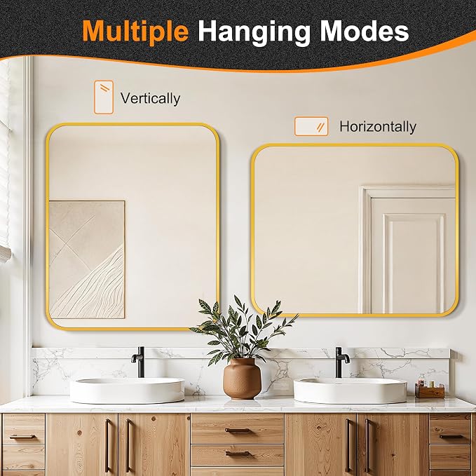 Delma Bathroom Vanity Mirror, High-Definition Bathroom Mirror, Versatile - Image 6
