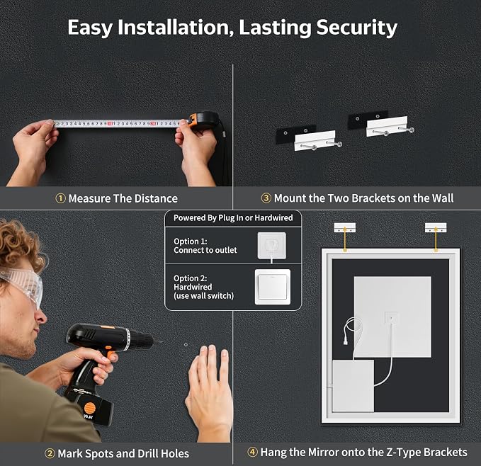 24"x32" LED Bathroom Mirror - Image 8