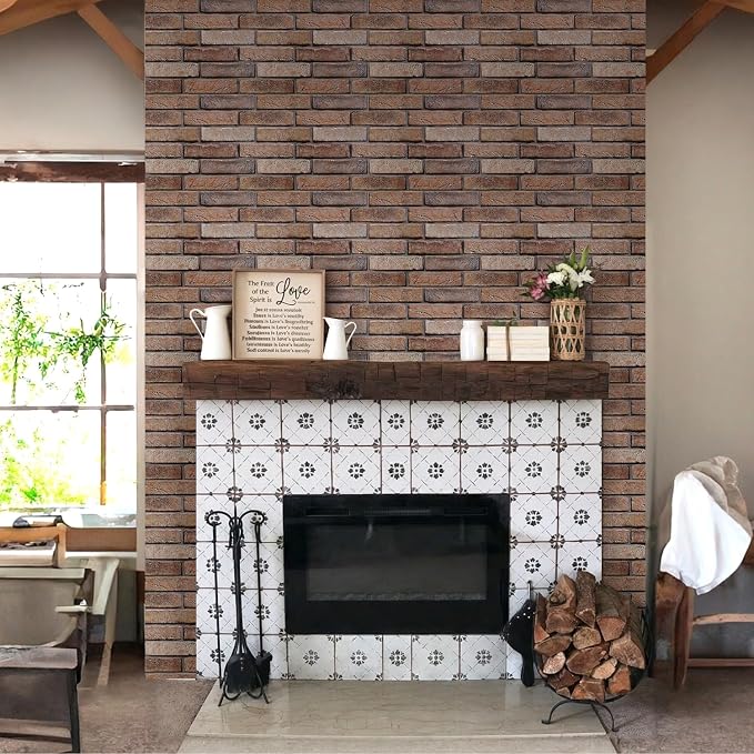 Commomy 3D Peel and Stick Brick, Ultralight Thin PVC Faux Brick Wall Panels - Image 7
