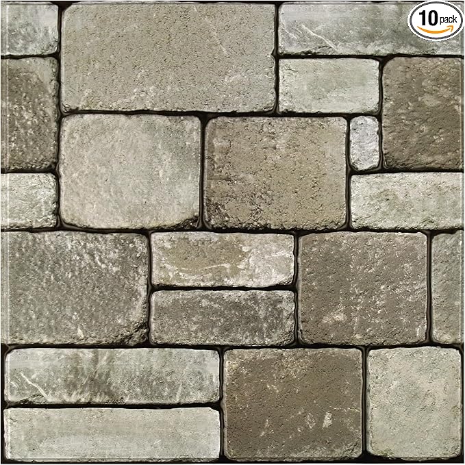 3D Faux Stone Wall Panels Peel and Stick, Stone-Look Textured Wall Sticker by SMOOSTIKCDECOR