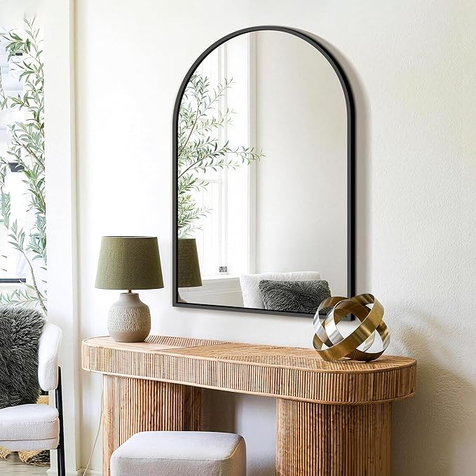 FICTOR Bathroom Mirror for Wall, Arched Vanity Bathroom Mirror for Over Sink - Image 5