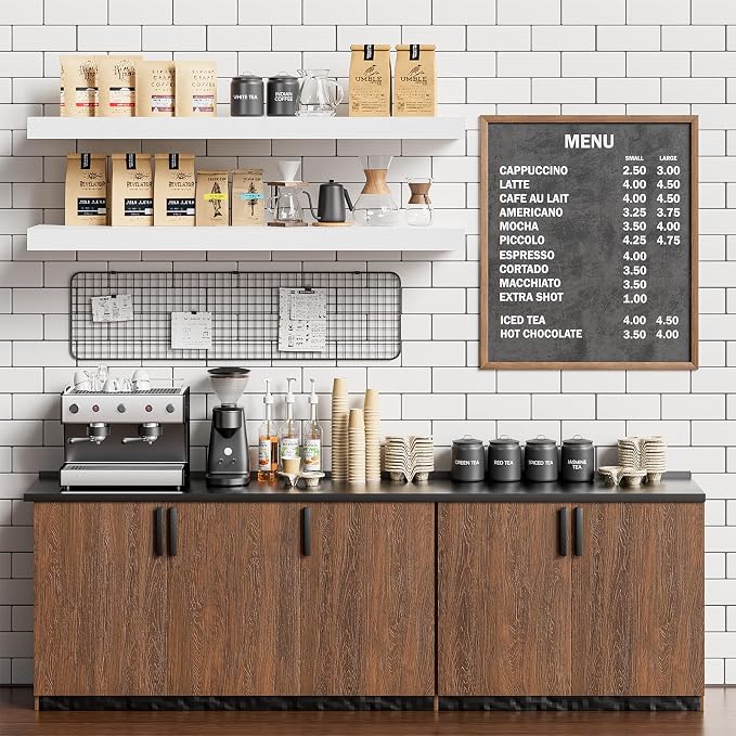 Heimlove Floating Shelves for Wall 36 Inches Long, 9.3" Deep White Floating - Image 7