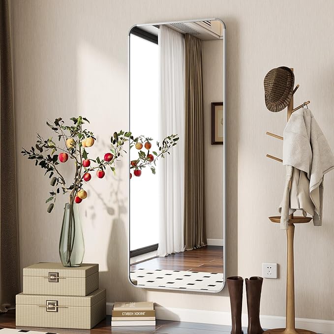 BEAUTYPEAK Silver Full Length Mirror, Suitable - Image 3