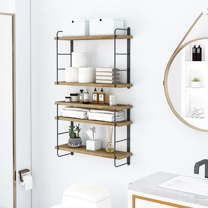 MXCSE Wall Shelves, Wall Mounted Bookshelves, DIY Floating Shelves - Image 2