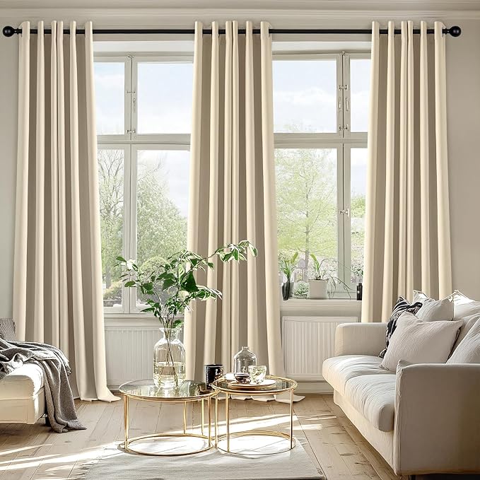 MIULEE Blackout Curtains for Bedroom Living Room 2 Panels, Thermal Insulated - Image 6