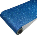CRE8TIVE Blue Glitter Wallpaper Border Fabric Glitter Wallpaper Stick and Peel by CRE8TIVE