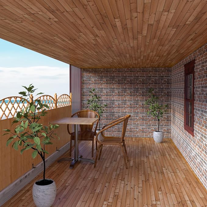3D Wall Panels Peel and Stick in Red White Stone, Faux Brick Wall Panels - Image 5