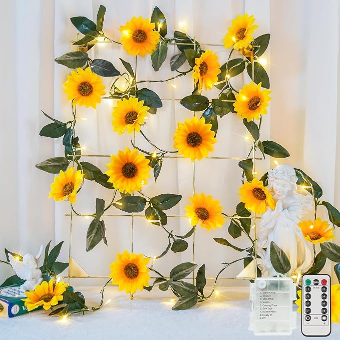 suddus Artificial Sunflower Garland by SUDDUS