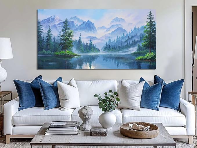 Ardemy Large Landscape Wall Art Nature Canvas Textured Forest Scenery Pictures - Image 2