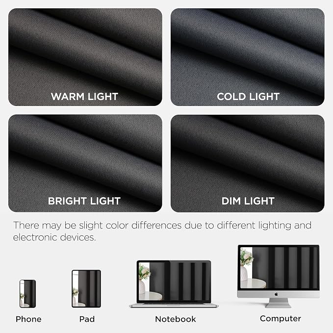 Joydeco Blackout Door Curtain for Doorway Privacy 80 Inches Long, Grommet - Image 8