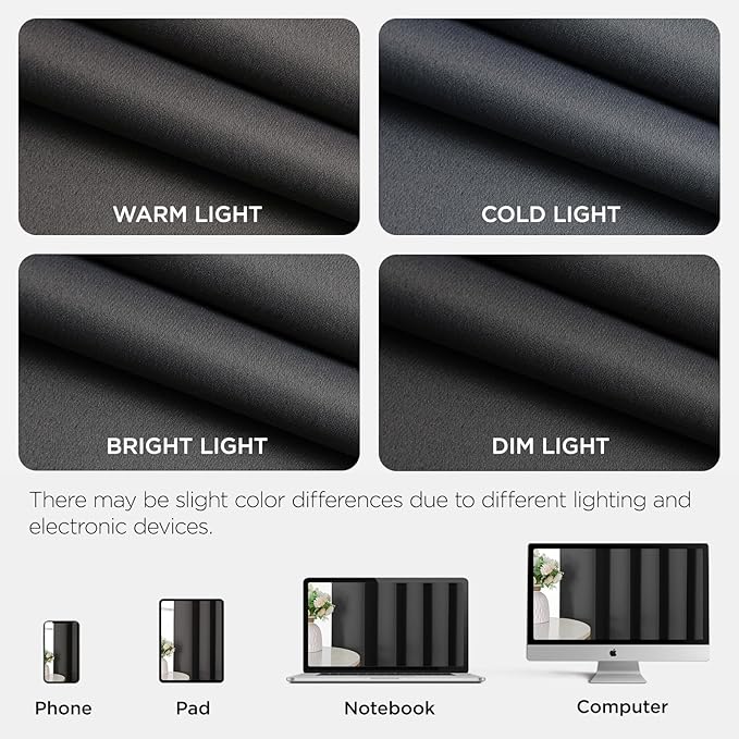 Joydeco Blackout Door Curtain for Doorway Privacy 108 Inches Long, Grommet - Image 8
