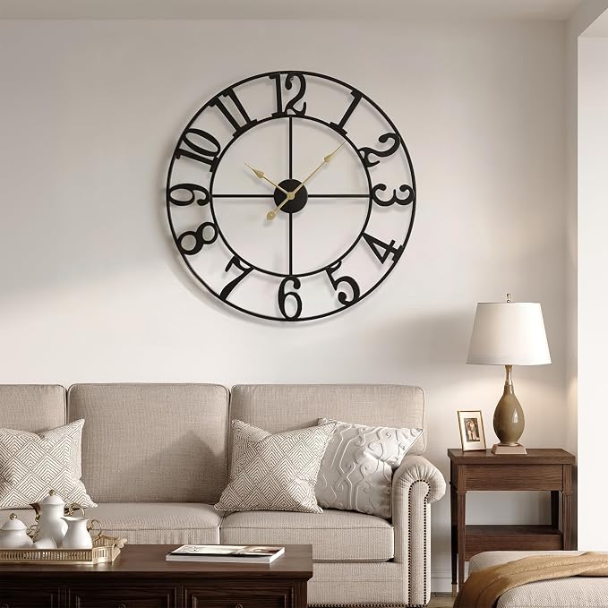 Cuspin 36 Inch Wall Clock, Large Wall Clock Decorative - Image 7