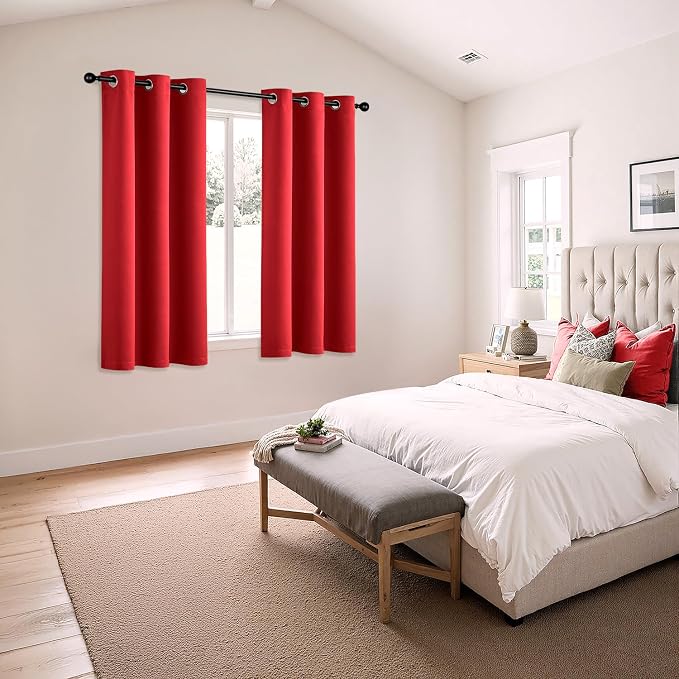 MIULEE Blackout Curtains for Bedroom Living Room 2 Panels, Thermal Insulated - Image 6