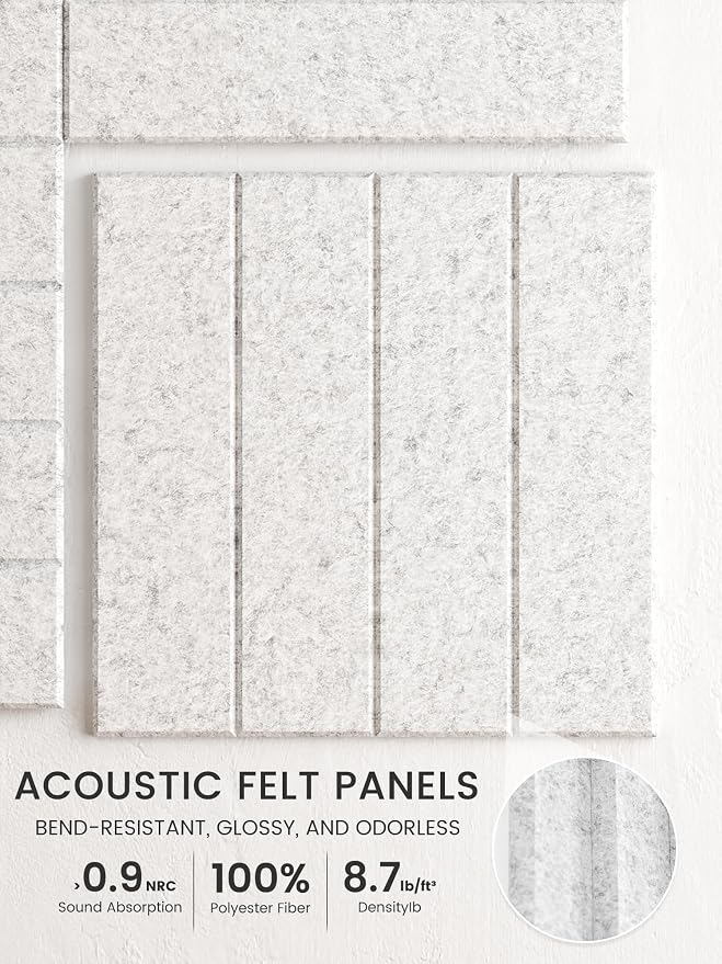 Bumusty Large Cork Board Alternative-48 x 36" Felt Bulletin Board Tiles - Image 3