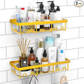 Moforoco Shower Caddy Shelf Organizer Rack, Self Adhesive Black Bathroom by MOFOROCO