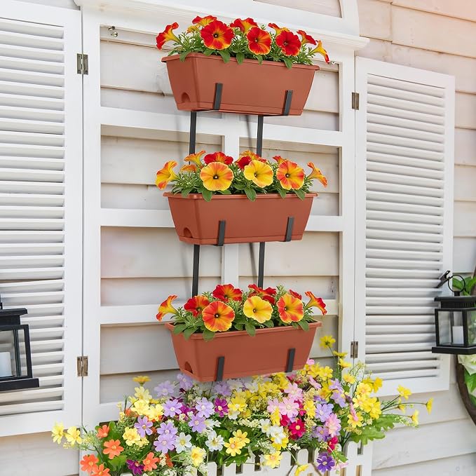 OYEAL Railing Planter Box Window Boxes Planters - Image 6