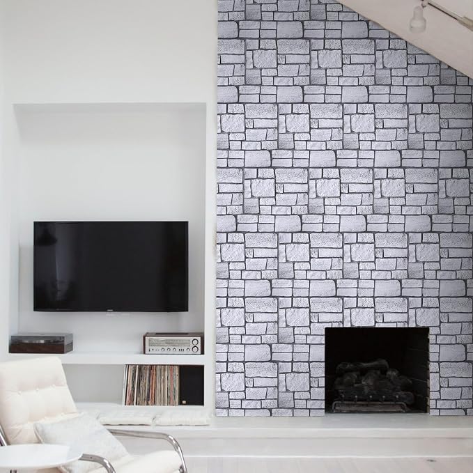 Commomy 3D Faux Stone Wall Panel Peel and Stick Wall Tiles - Image 9
