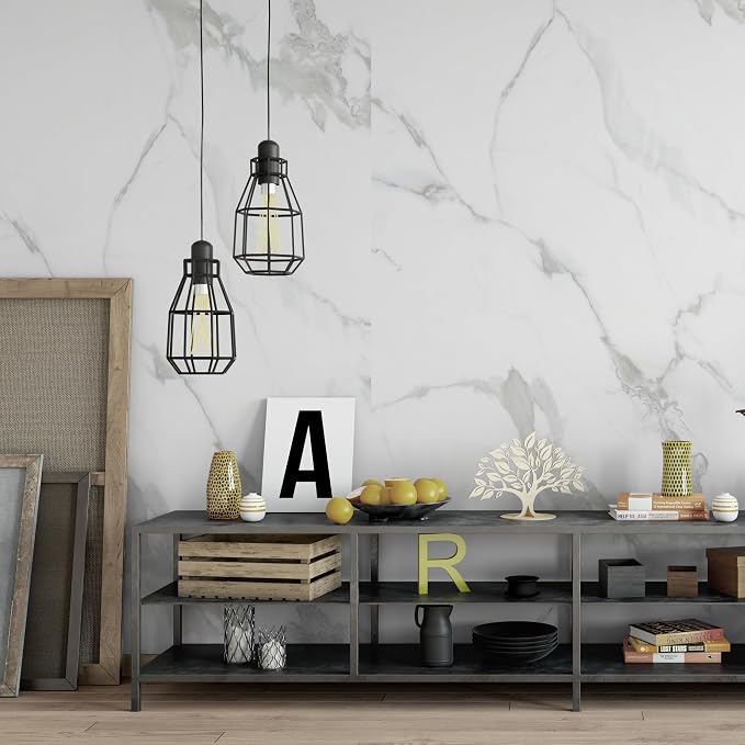Marble Peel and Stick Waterproof Wall Paneling, Covers 38.75 Sq. Ft. - Image 6