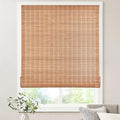 LazBlinds No Tools No Drill Bamboo Roller Shades, Cordless Bamboo Blinds by LazBlinds